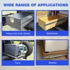 [US Local Warehouse] Heavy Duty Drawer Slides 3-Fold Guide Rail with Lock Full Extension Ball Bearing Rails 300 Lbs Drawer Slides for RV Truck Mechanical Cabinet