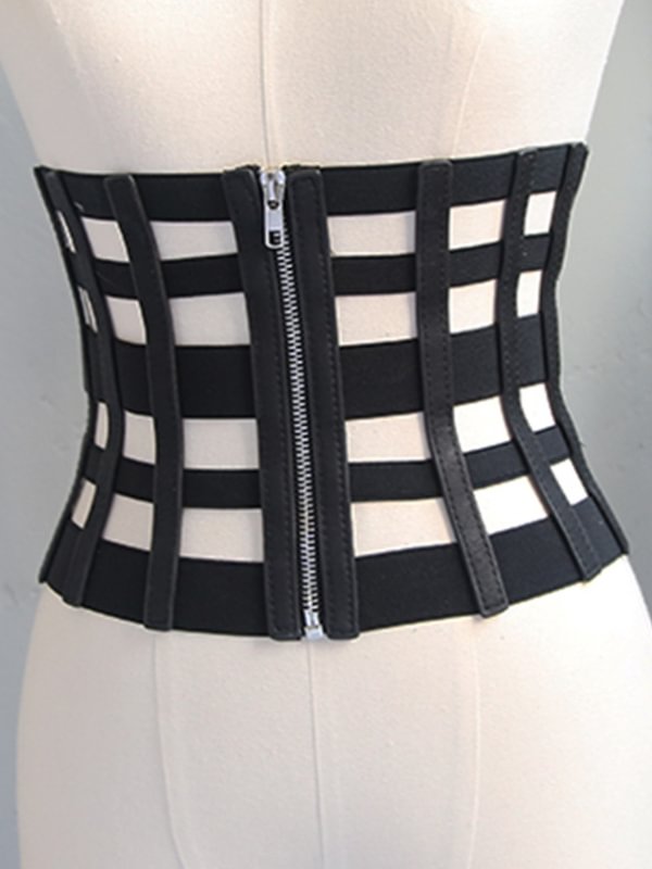 Gothic Dark PU Black Corset 