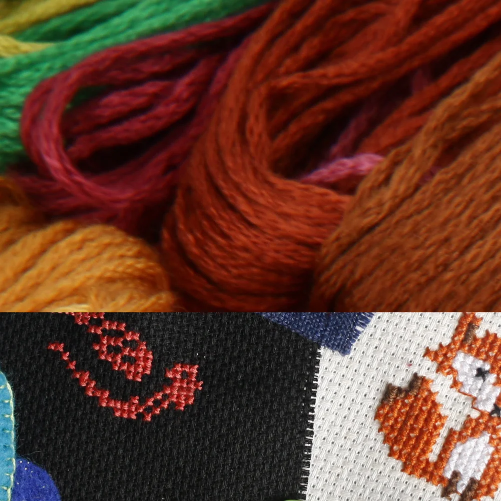 100 Colors Embroidery Thread Hand Cross Stitch Floss Sewing Skeins Craft