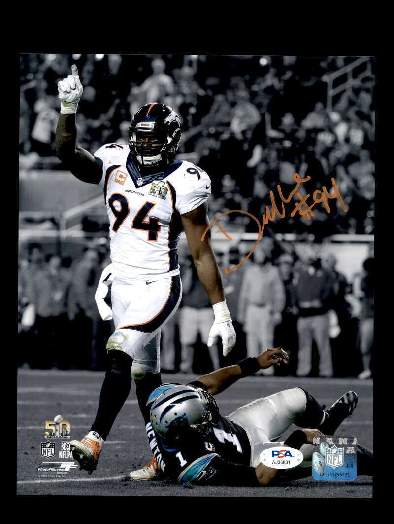 Demarcus Ware PSA DNA Coa Autograph 8x10 Signed Photo Poster painting Broncos