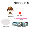 Christmas Poinsettia Diamond Dot Painting Ornament DIY Double Sided