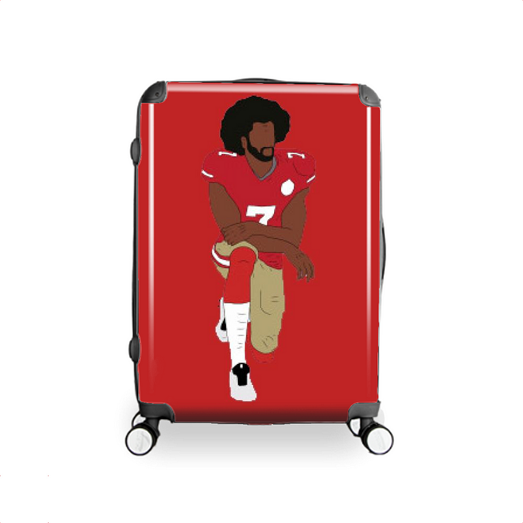 Colin Kaepernick Kneeling, Football Hardside Luggage
