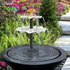 3 Tiered 3.5W Fountain Pump Multifunction Solar Bird Bath Fountain for Bird Bath