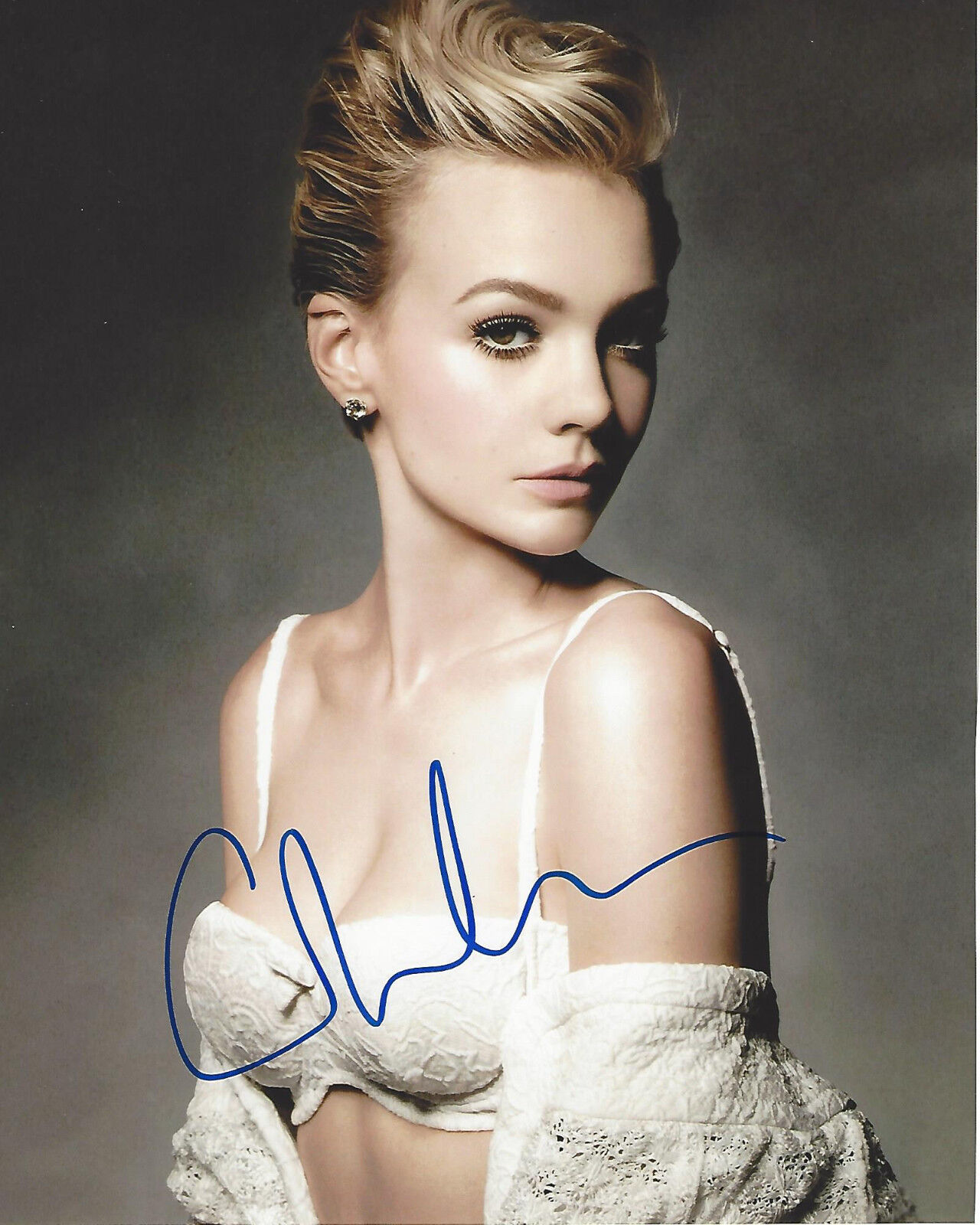 CAREY MULLIGAN SEXY ACTRESS SIGNED AUTHENTIC 8X10 Photo Poster painting w/COA DRIVE MUDBOUND