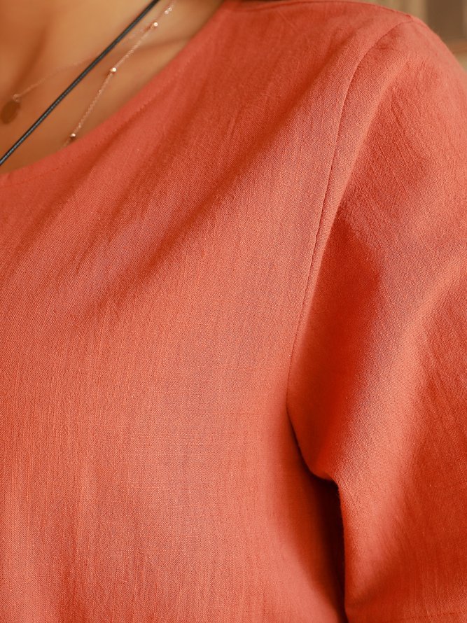 Orange Vintage Shift Shirts & Tops