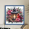 Cardinal and Lamp Full Stamped Cross Stitch Kit 11CT 3-Strand 40x40cm Animal