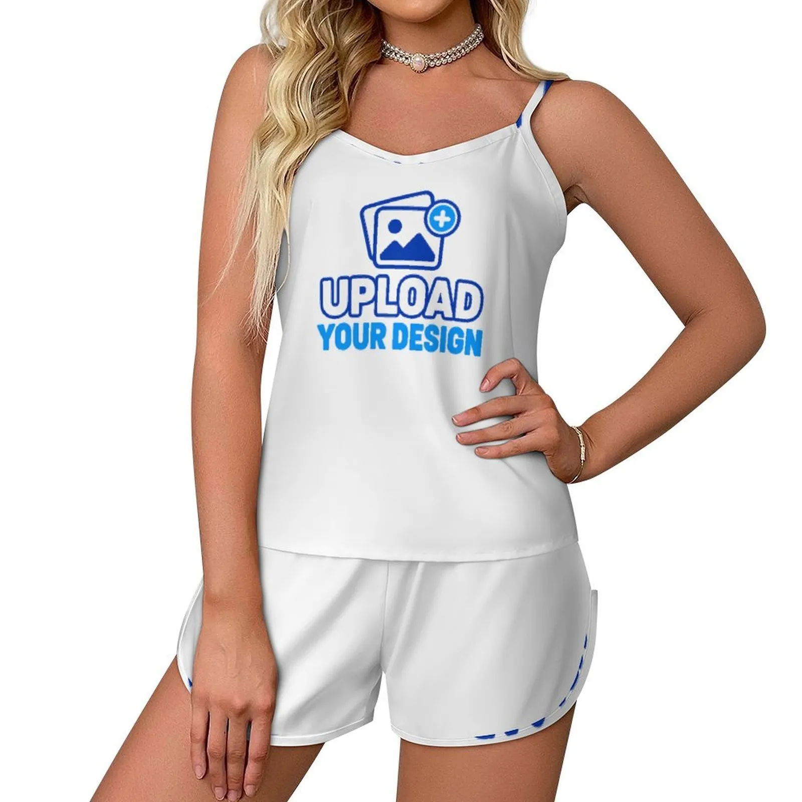 Custom Silky Camisole And Shorts Pajama Set product image 9