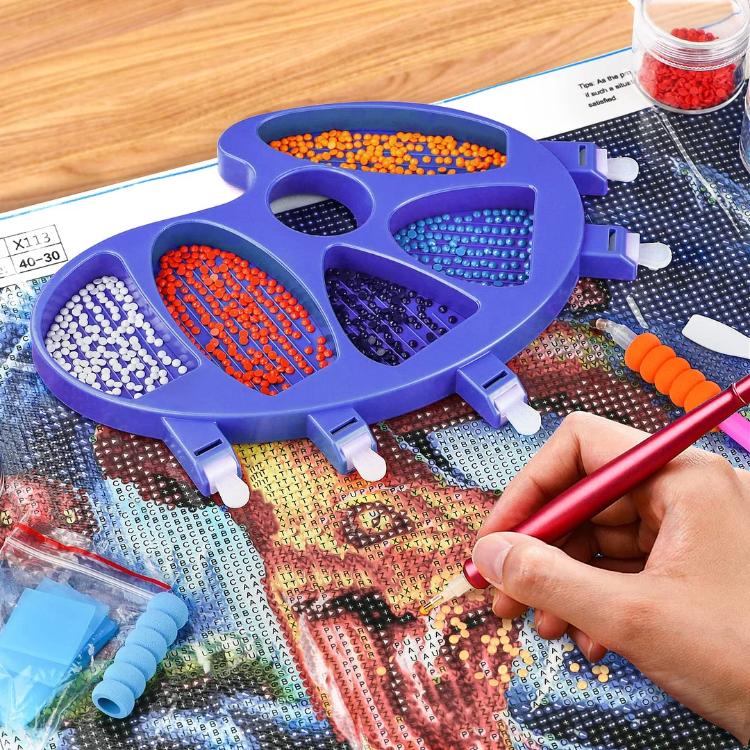 Diamond Painting Tools | 5 Section Palm Trays