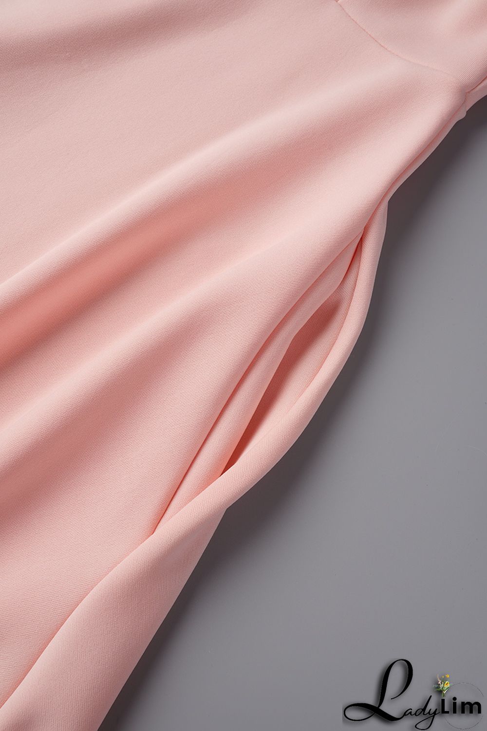 Pink Casual Elegant Solid Patchwork O Neck A Line Dresses