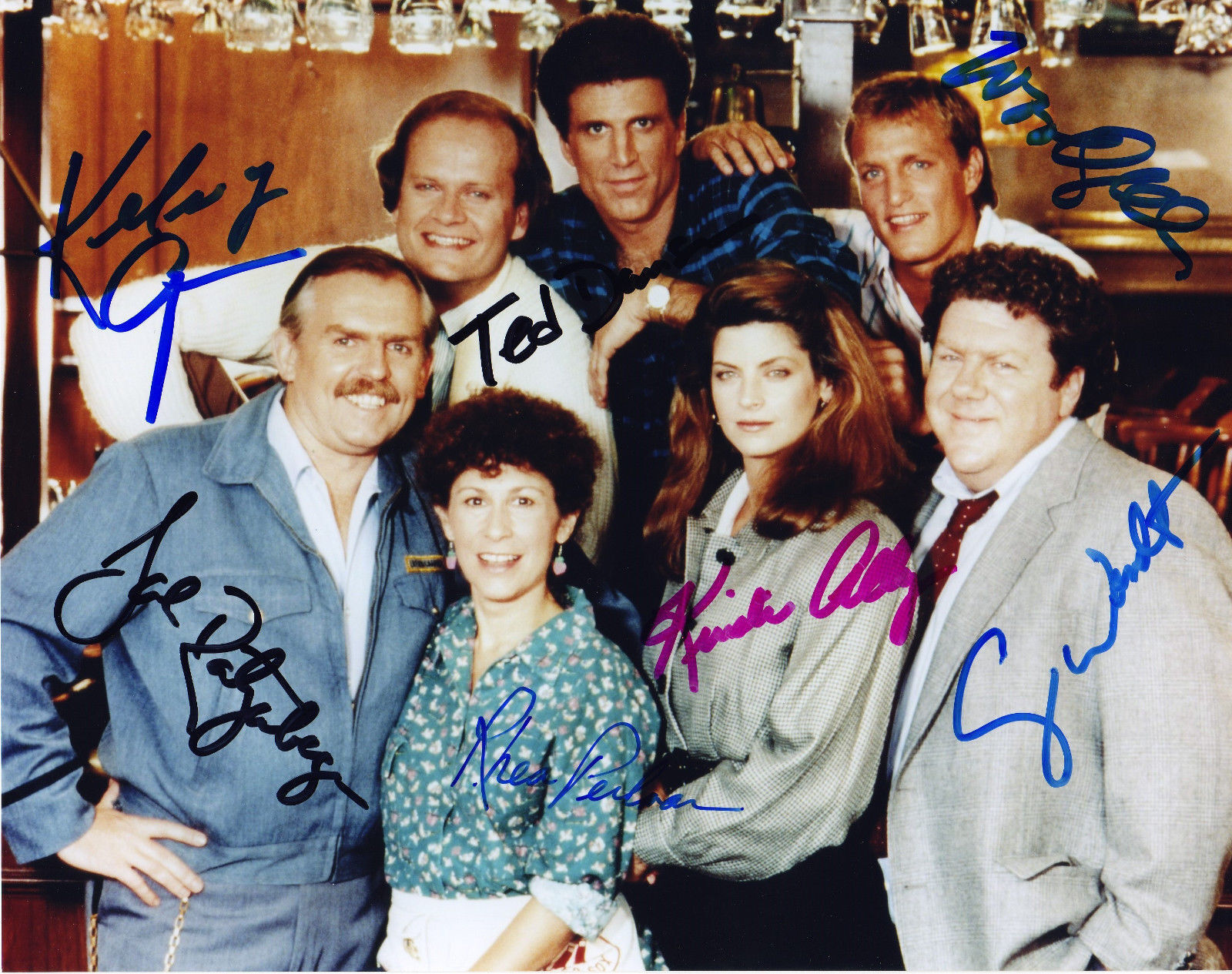 CHEERS CAST AUTOGRAPH SIGNED PP Photo Poster painting POSTER 2