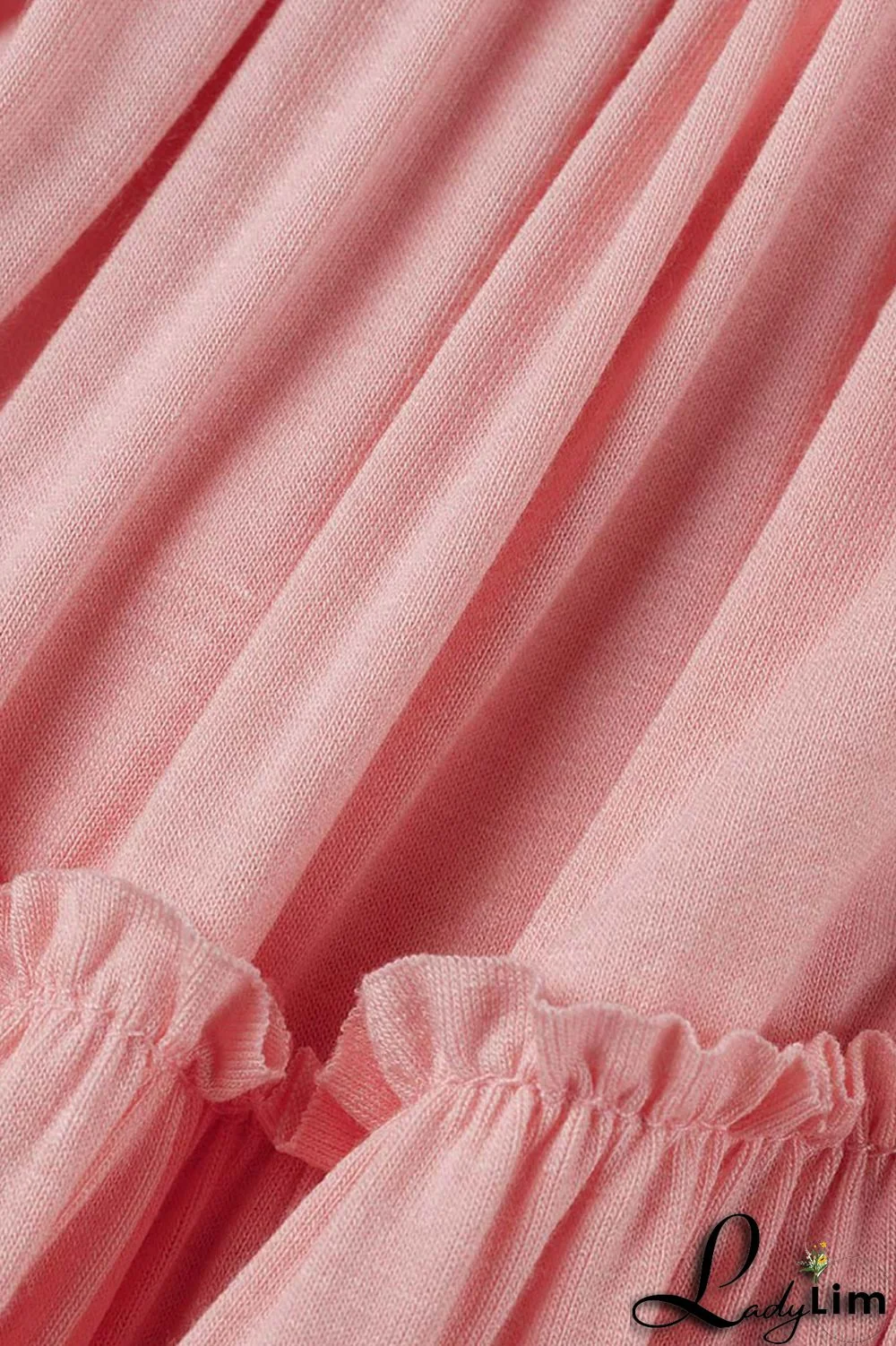 Yellow Casual Solid Patchwork Fold O Neck A Line Dresses