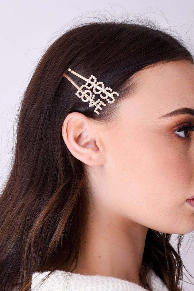 Hailey 'Boss' Pearl Hair Slide Katch Me