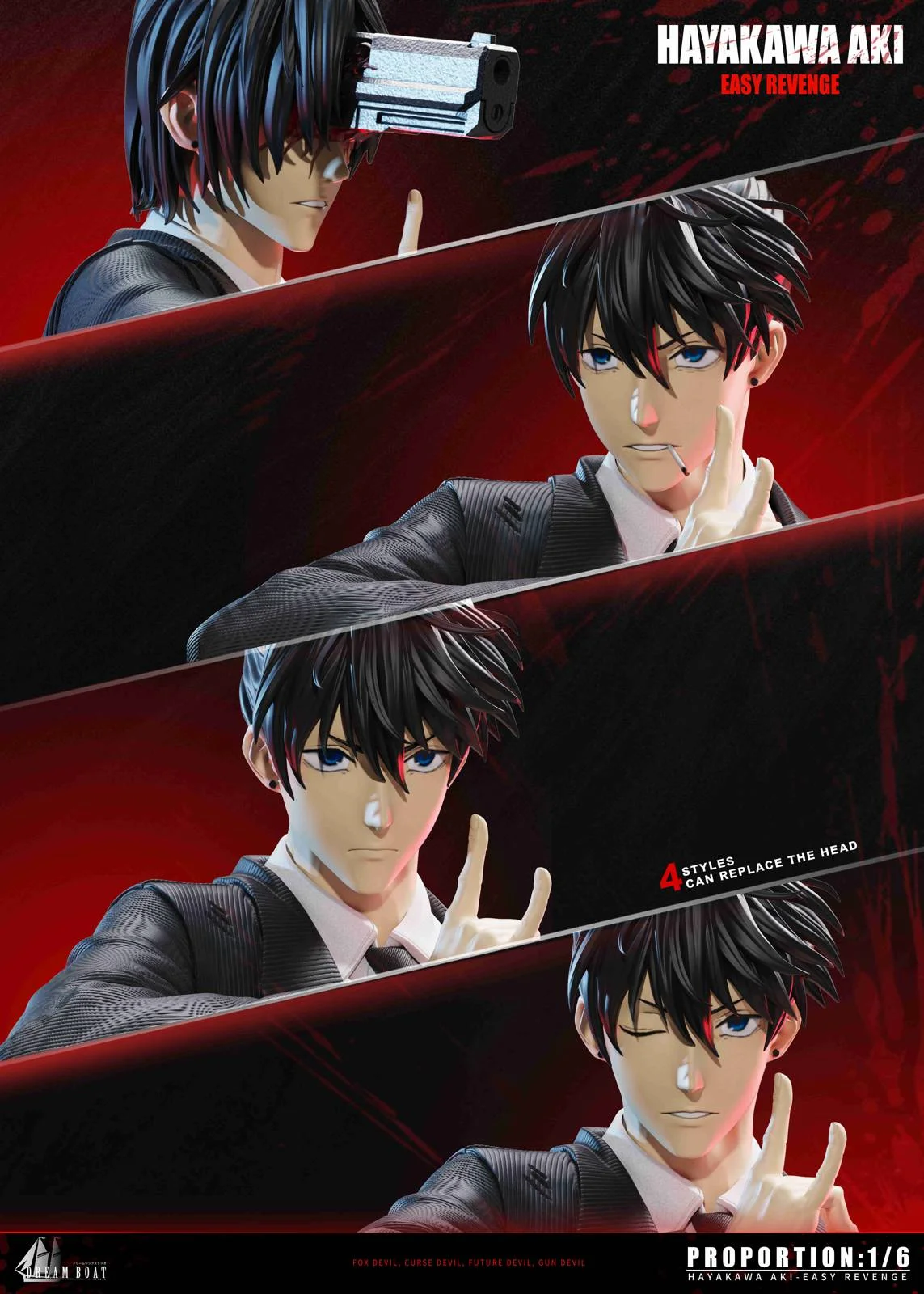 Aki Hayakawa - Chainsaw Man Resin Statue - Dream Boat Studio