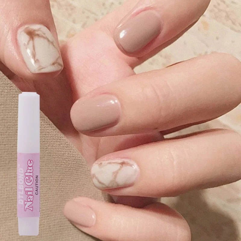 24PCS Nude Color Fake Nails With Black Grids Press On False Detachable Full Cover Artificial Tips Nail Art DIY Manicure No Glue-Nail Inspo