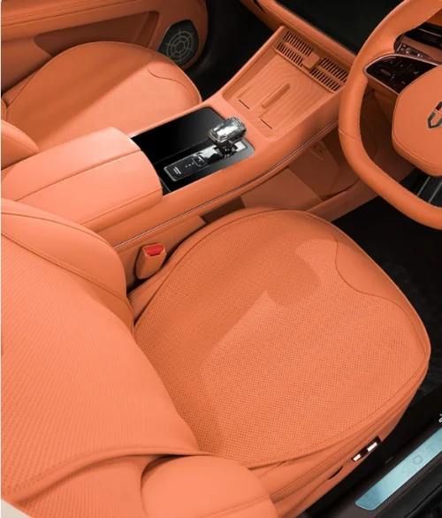 Nappa leather car seat cushion