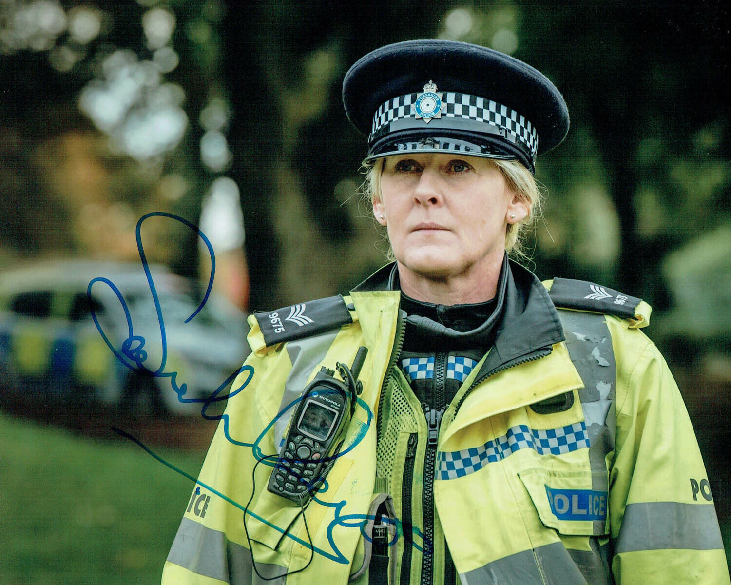 Sarah LANCASHIRE SIGNED Happy Valley Actress 10x8 Photo Poster painting 1 AFTAL Autograph RD COA