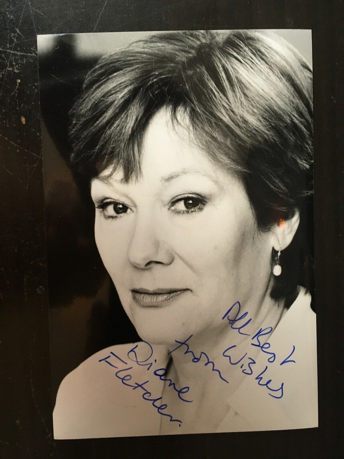 DIANE FLETCHER - POPULAR BRITISH ACTRESS - EXCELLENT SIGNED Photo Poster painting