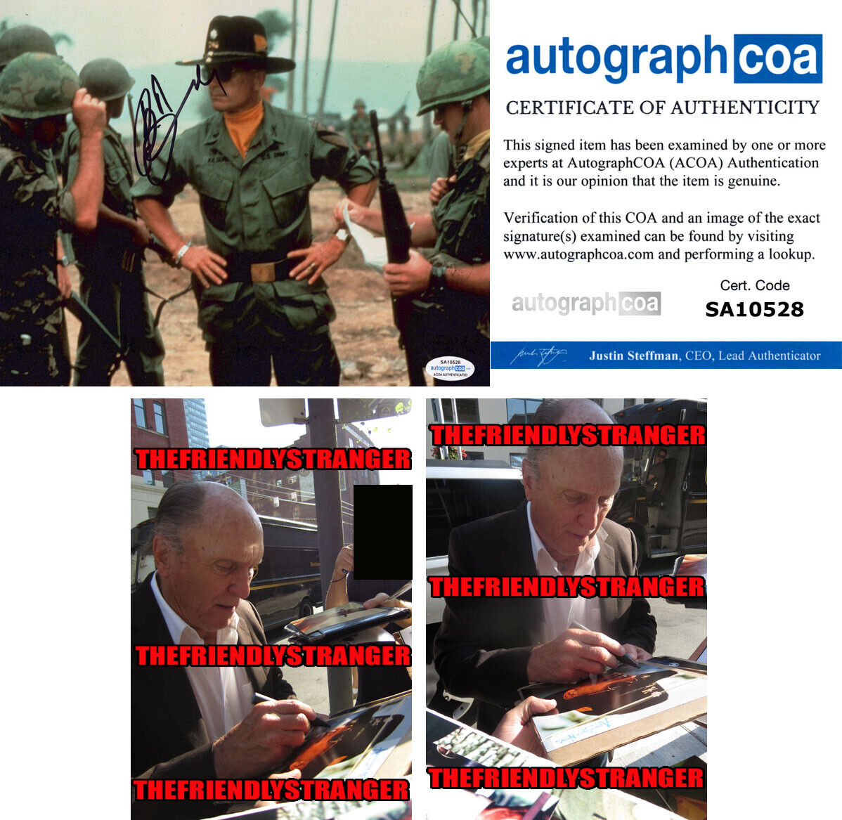 ROBERT DUVALL signed Autographed APOCALYPSE NOW