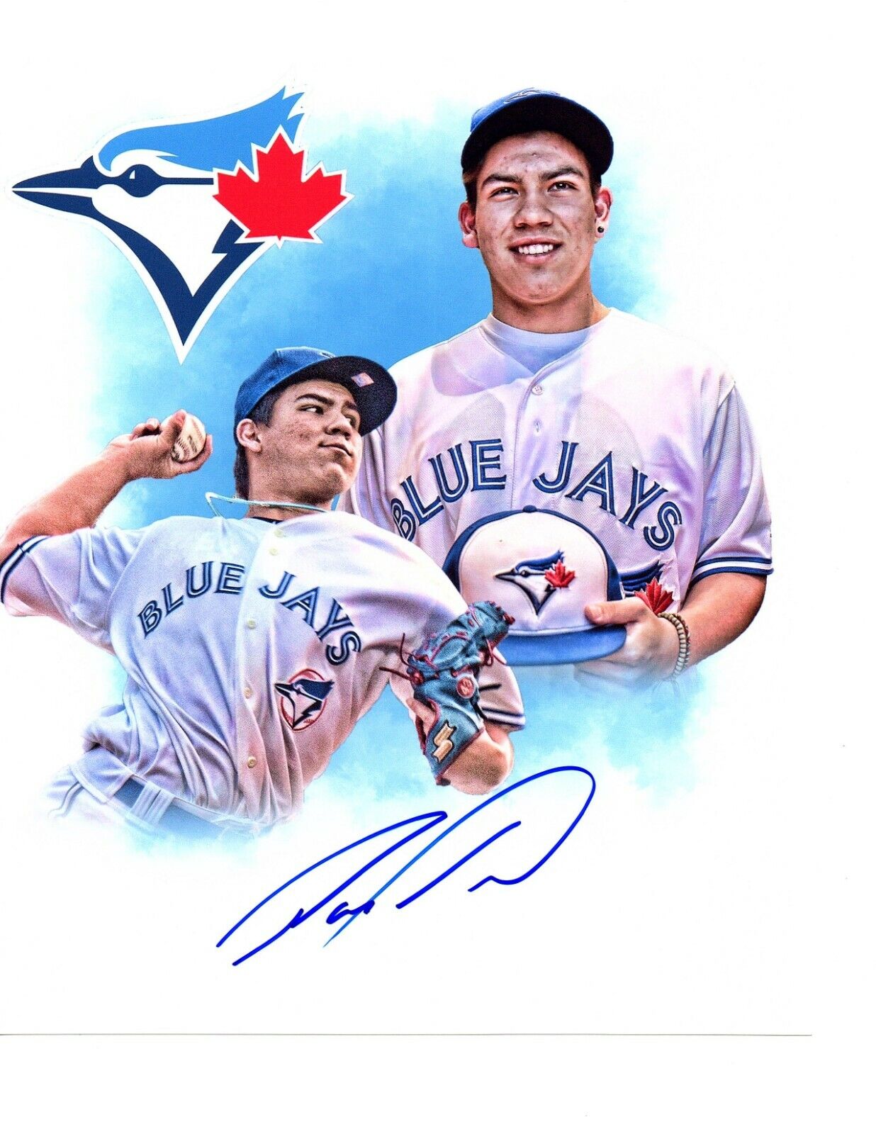 Eric Pardinho autograph Signed 8x10 baseball Photo Poster painting 2019 Toronto Blue Jays d