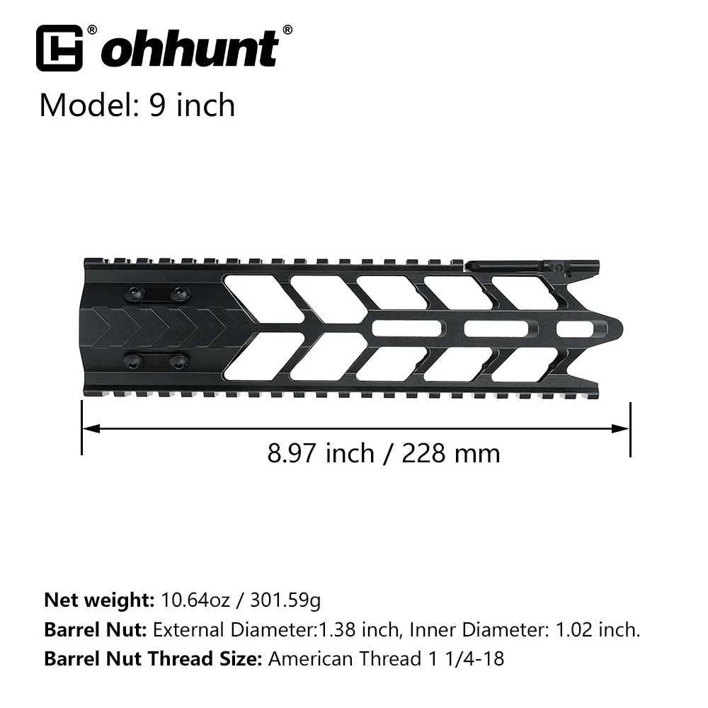 ohhunt ® AR15 Free Float M-LOK Handguard With Front Sight wholesale
