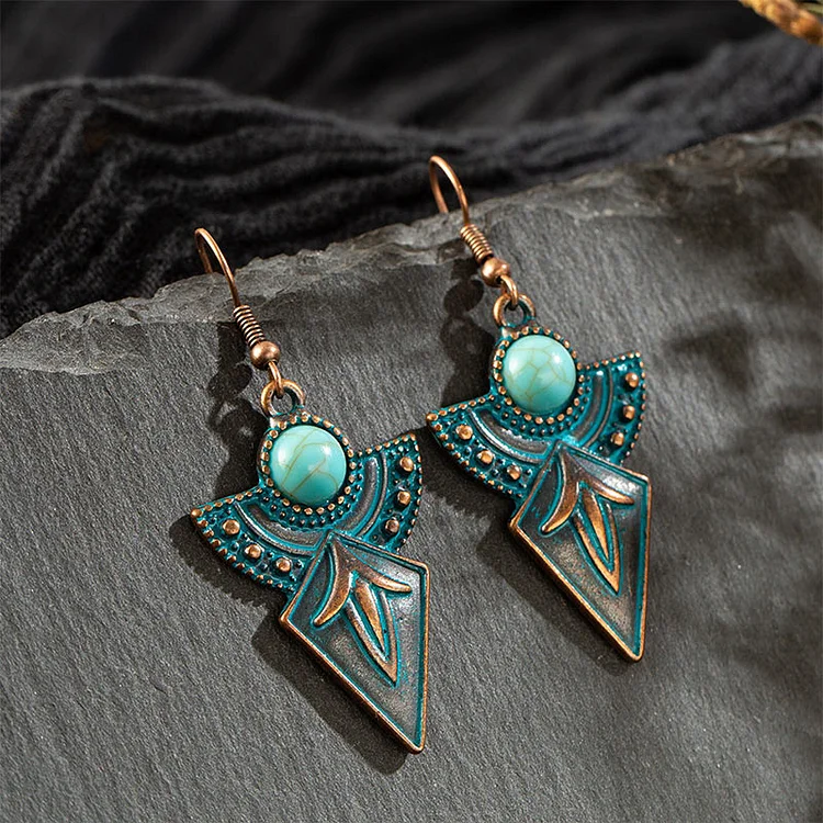 Turquoise Retro Bohemian Earrings