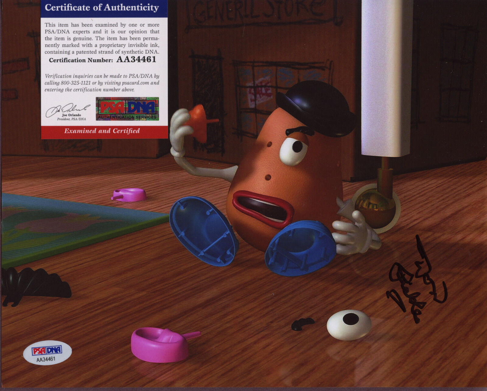 DON RICKLES Signed Autographed 8x10 Photo Poster painting RARE PSA DNA Toy Story Mr. Potato Head