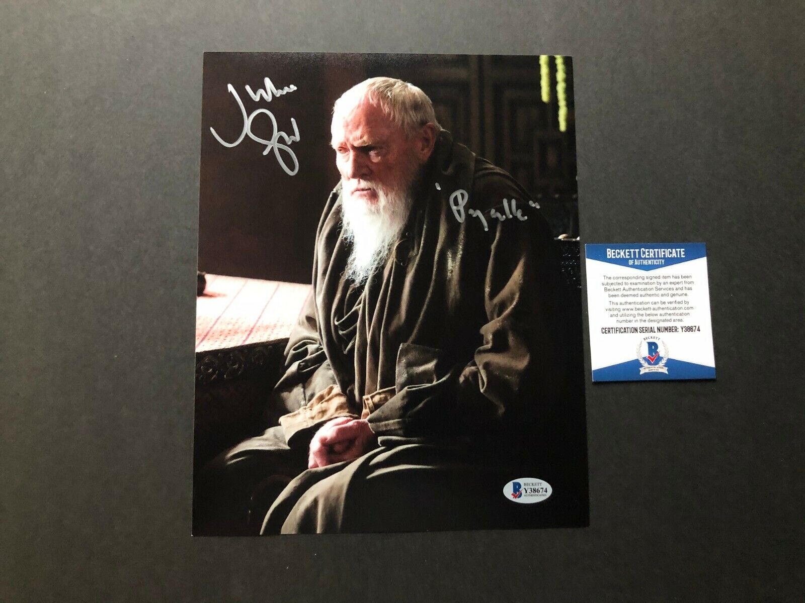 Julian Glover Rare! signed autographed Game of Thrones 8x10 Photo Poster painting Beckett BAS