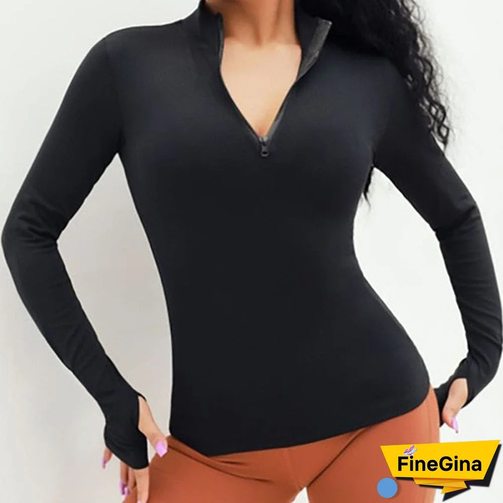 Long Sleeve Yoga Shirts Sport Top Fitness Yoga Top Gym Top Sports Wear For Women Push Up Running Full Sleeve Clothes