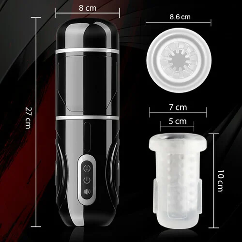 Pearlsvibe - POWER KING Wasserflasche Ultra-Technischer freihändiger Masturbator Cup