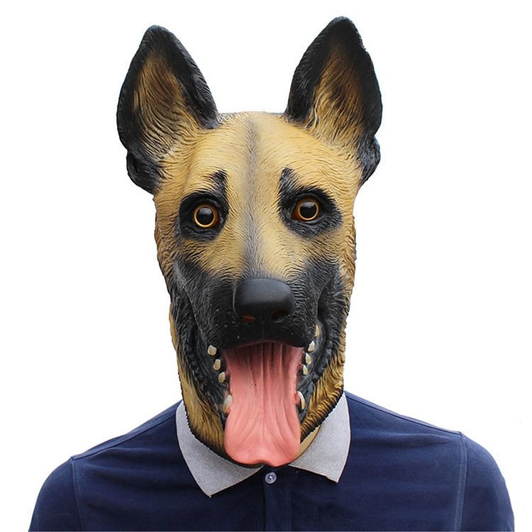 Halloween Wolfhound Dog Mask Animal Party Halloween Full Head Mask