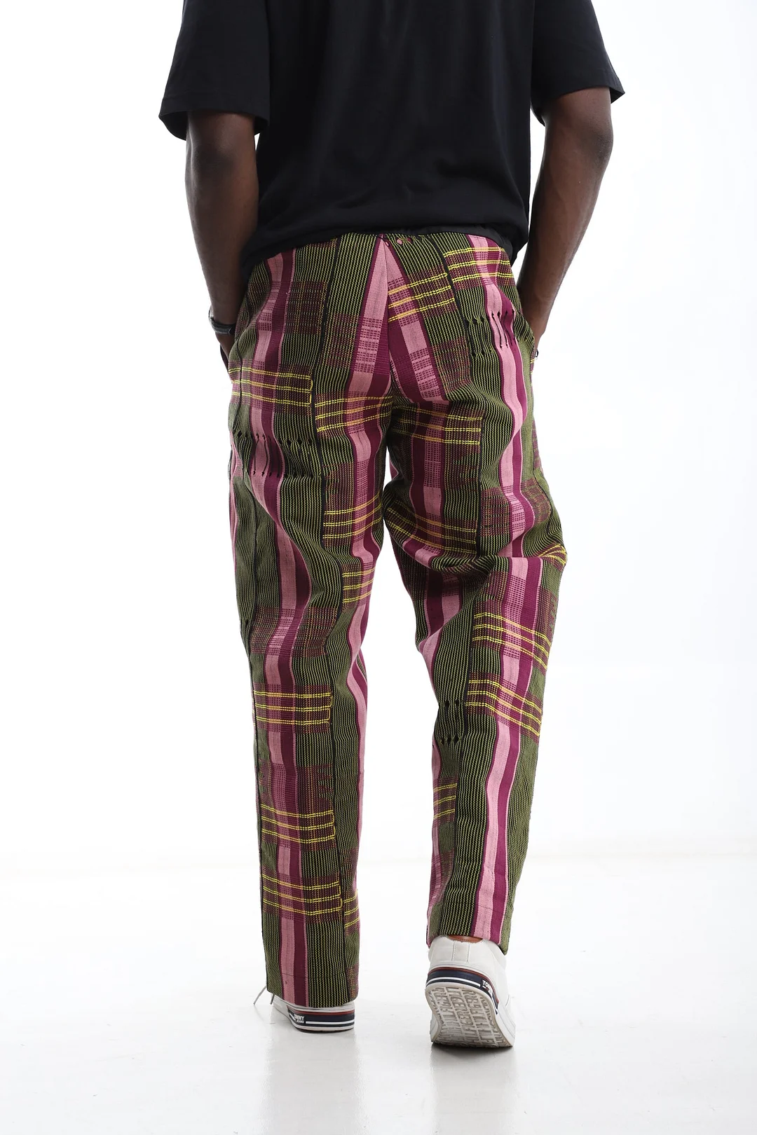 The Royal Rhythm Aso-Oke Wide-Leg Trousers-inspireuse