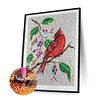 >SALE<5D Special Shaped Crystal Red bird DIY Full Drill Diamond Painting