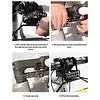 Metal Bike Front Basket Detachable Bike Front Rack Carrier 33 LBS Capacity Luggage Panniers Bag Carrier Bracket with Straps for Outdoor Travel Cycling & Commute