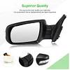 SCITOO Side View Mirror Driver Side Door Mirror fit for 2011-2015 for Kia Sorento Black Power Heated Turn Signal Manual Folding Power Adjustment