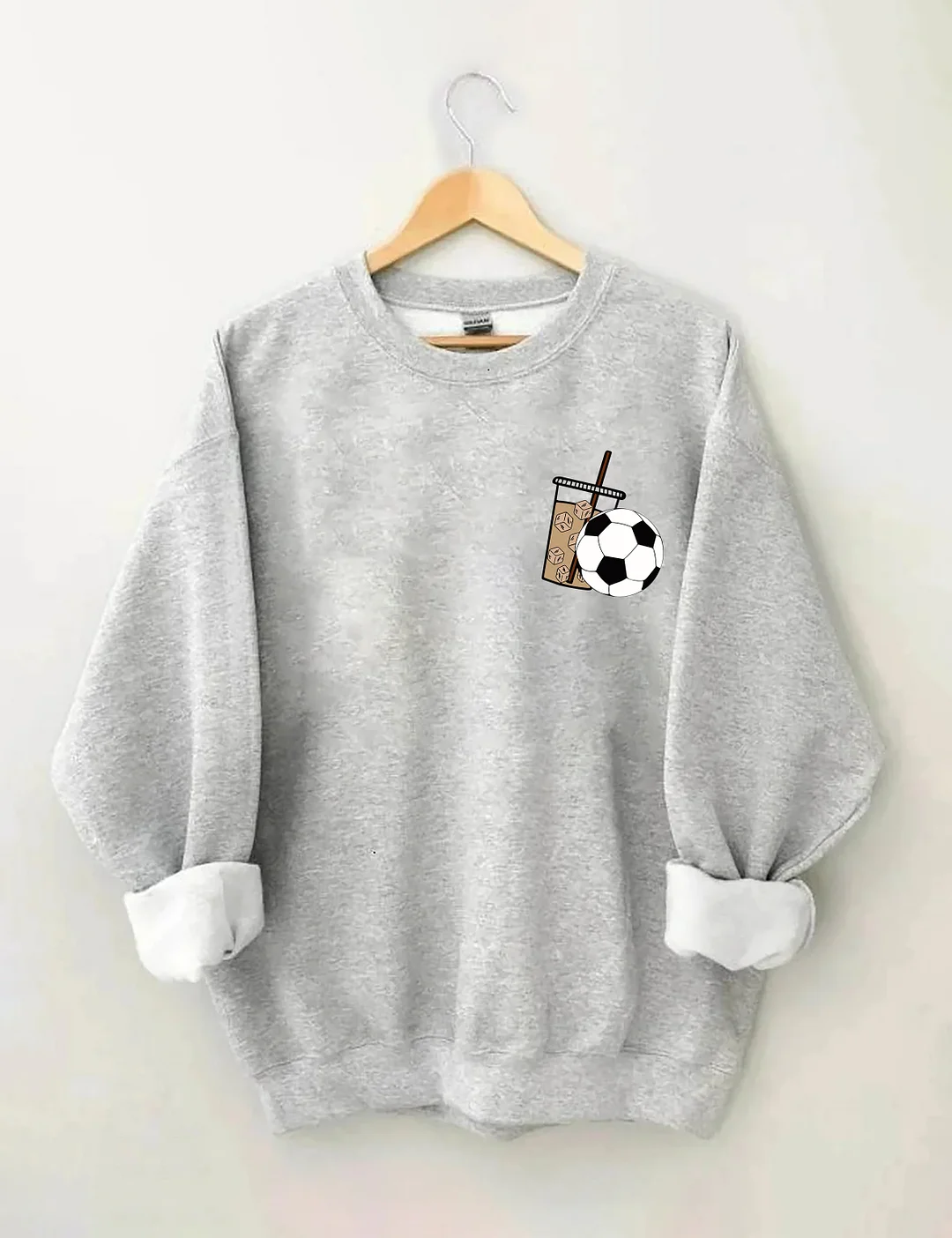 Weekends Iced Coffee Soccer Sweatshirt
