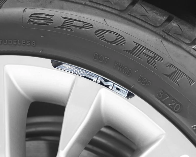 Car wheel decoration metal car sticker（4PCS）