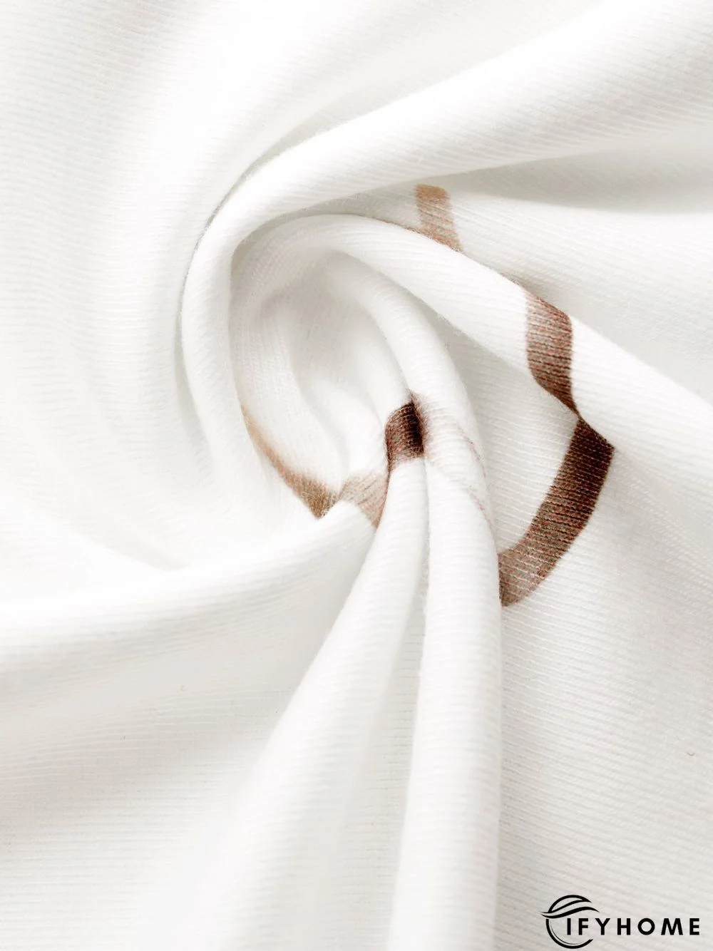 Women's White Heart Printed V Neck Cotton Blend Short Sleeve Casual Tunic T-Shirt | IFYHOME