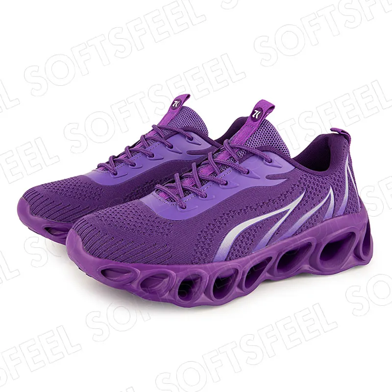 Softsfeel Women's Relieve Foot Pain Perfect Walking Shoes Purple