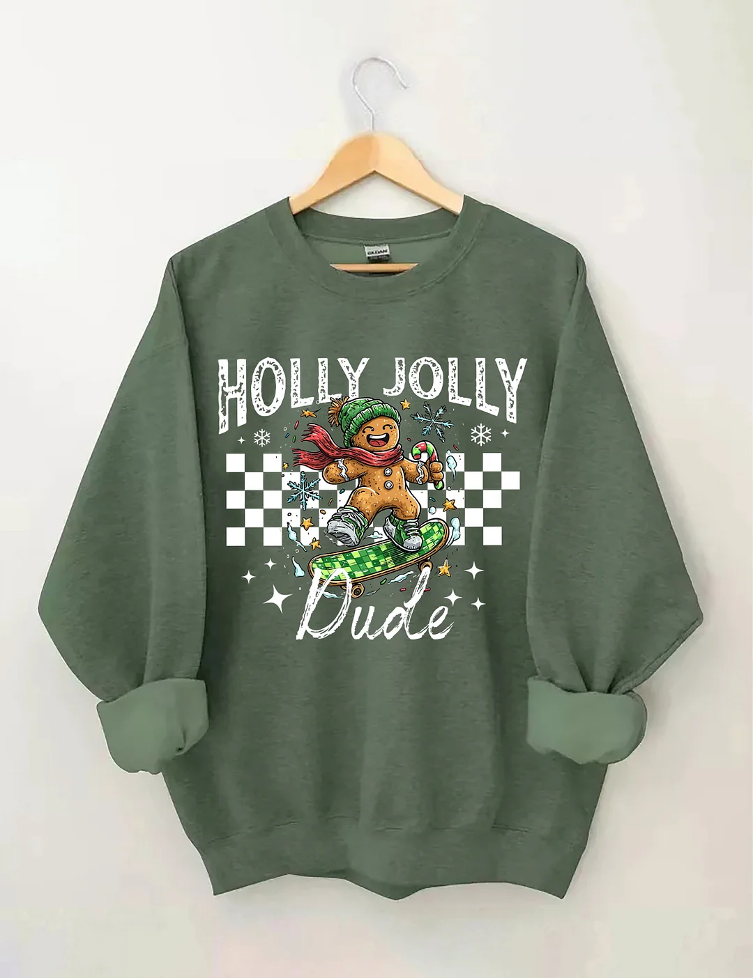 Christmas Holly Jolly Dude Sweatshirt