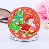 DIY Double Sided Special Shape Diamond Painting Compact Mirror Kit (Santa )