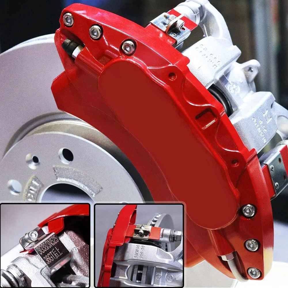 Car aluminum alloy special car special buckle screw fixed caliper cover (4PCS luxury upgrade version)