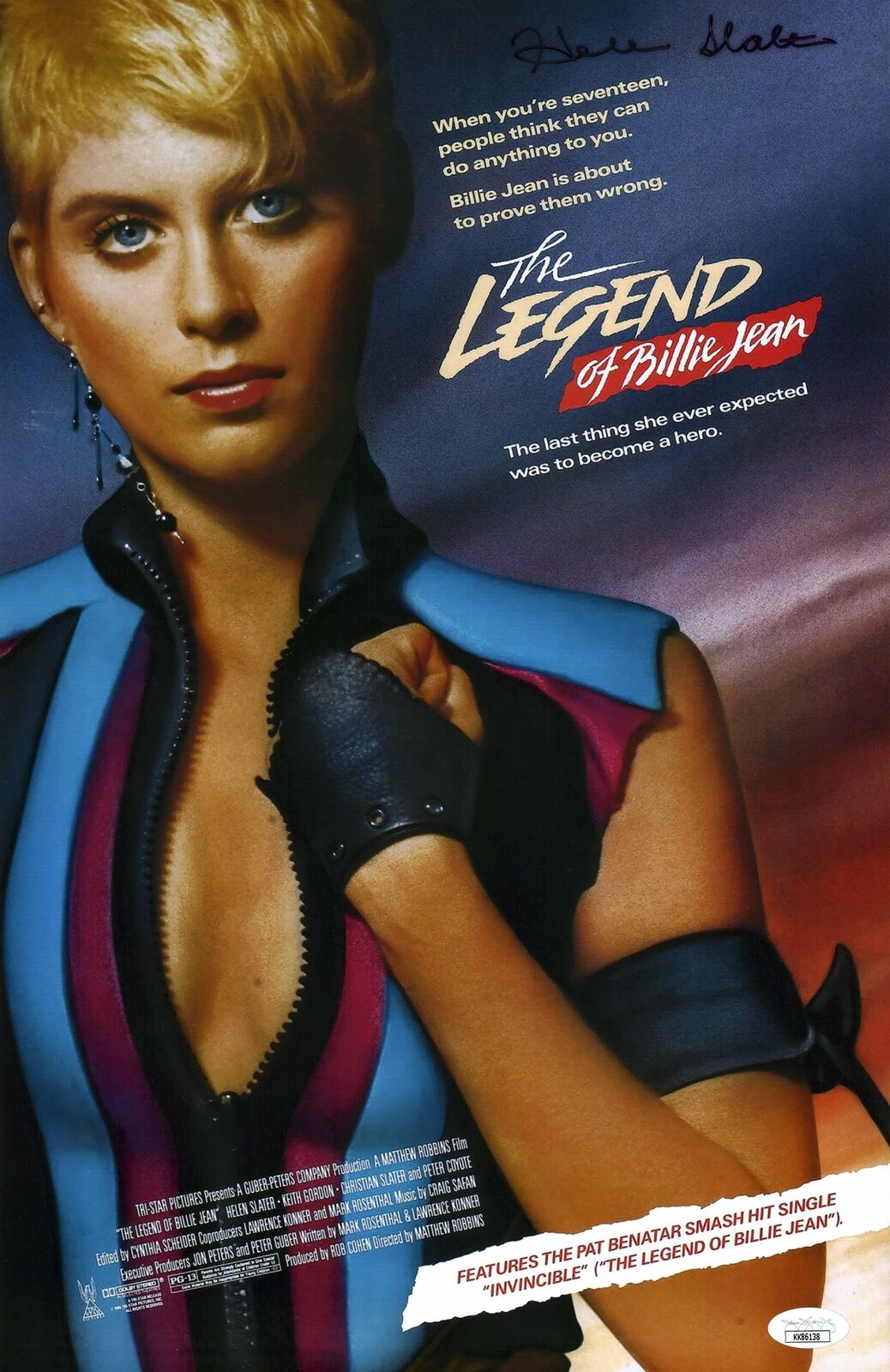 Helen Slater The Legend of Billie Jean 11x17 Photo Poster painting Poster Signed Auto JSA COA