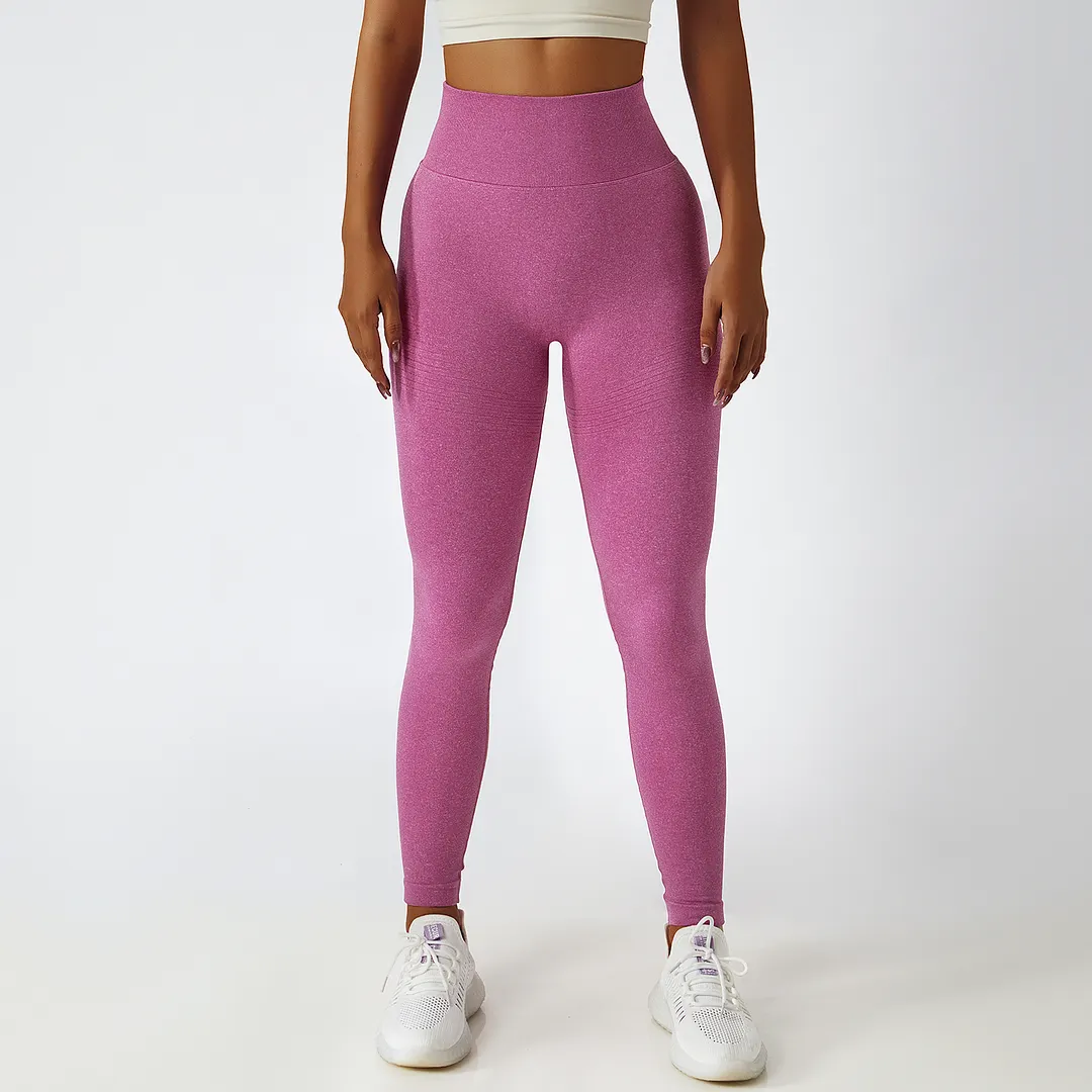 Buy different colors and types of high waist bubble butt tummy control seamless yoga textured leggings on Hergymclothing