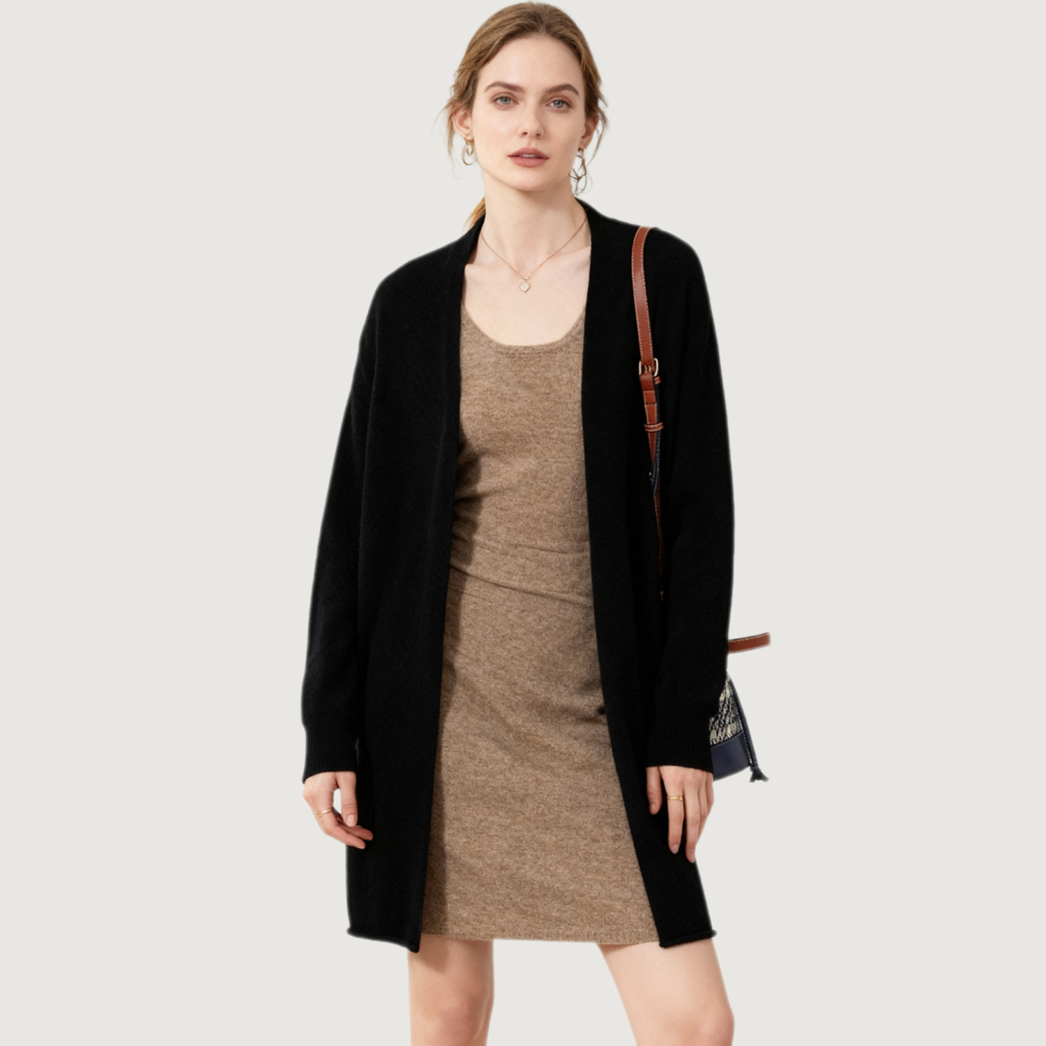 Minimal Chic Women's Cashmere Cardigan REAL SILK LIFE