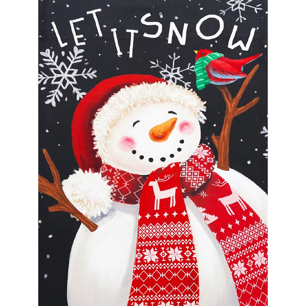 

Snowman - Round Drill Diamond Painting - 30*40CM, 501 Original
