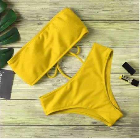 Uveng Bikini Swimsuit Lady With Bikini High Waist