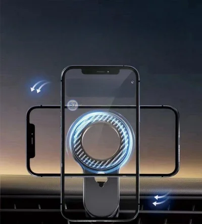 Car Phone Holder Car Air Outlet Metal Gravity Navigation Bracket