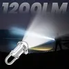 💯🔥👉1200LM Mini Lampe Torche &agrave; Porte-Cl&eacute;s Ultra Brillante &Eacute;tanche