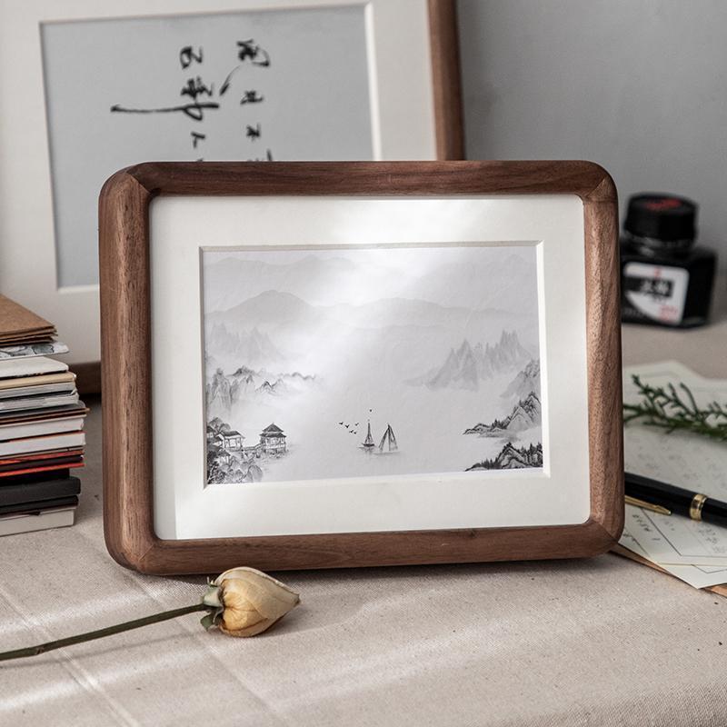 4'' x 6'' Rectangular Wood Nut Brown Burlywood Picture Frames