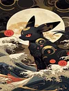 (Big Size)Pok&eacute;mon Moon Eevee-Full Round Diamond Painting 40*80CM